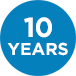 10 Year Parts Warranty
